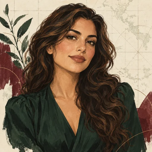 Illustrated editorial persona: Sofia Reyes